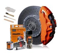 Foliatec Set Peinture étriers de Freins - Cosmic Orange Metallic - 3 Components