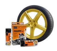 Foliatec Liquid Rubber Set, metallisches Gold 2 x 400 ML, Doré métallisé Mat