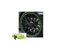 Foliatec PIN Striping pour Jantes INCL. pièce de Montage - Neon Vert - 4 Bandes 6mmx2,15mètre & 1 Teste 6mmx40cm