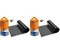 Foliatec Topstripe Reflex Bande Pare-Soleil Noir foncé (métallisée) 15x152cm (Lot de 2)