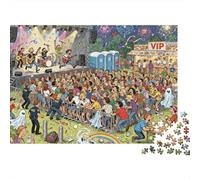 Folie du Festival de Musique Puzzle en Bois Imperméable DIY Puzzles De 1000 Pièces pour Adultes Coloré Jeux De Stimulants