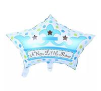 Folienballon Baby Boy, Krone - Un nouveau petit prince, ca. 69 x 51 cm