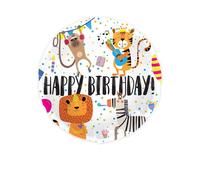 Folienballon 'Joyeux Anniversaire Tiere - 45cm