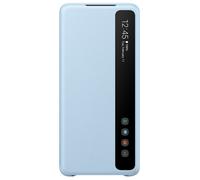 Étui de téléphone portefeuille Clear View pour le Galaxy S20 Plus - Bleu clair
