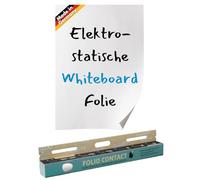 Folio Contact Whiteboard Tableau blanc en rouleau/Film électrostatique breveté Effaçable et réutilisable Fixation sans outil sur presque toutes les surfaces