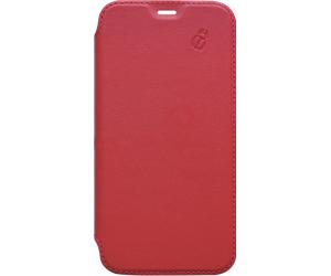 Folio iPhone SE 2022 / SE / 8 / 7 / 6S / 6 Premium dos Crystal Cuir Rouge Beetlecase