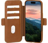 dbramante1928 Étui portefeuille Copenhagen pour iPhone 17 cuir Porte-cartes Tan Marron