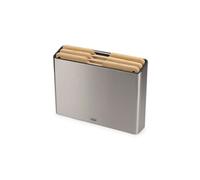 Folio Steel Bamboo Ensemble de 3 planches a decouper avec etui en acier inoxydable