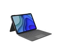 Logitech Folio Touch étui clavier pour iPad Pro 11 pouces (Modèles : A1980/A2013/A1934/A1979/A228/A2233) avec pavé tactile et Smart Connector, Clavier QWERTY Italien - Gris