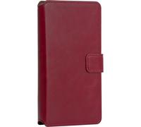 Etui Universel Taille XS Folio Wallet avec Porte-carte et Languette de Fermeture Rouge