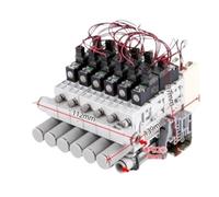 Folisila Générateur de Vide intégré SZK10S-J-NE-F-préservation de la Pression Économie d'énergie Pack de 6 Affichage numérique Aspiration cassée Économie d'énergie avec Valve destructrice