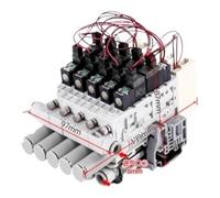Folisila Générateur de Vide intégré SZK10S-J-NE-F-préservation de la Pression Économie d'énergie Pack de 5 Affichage numérique Aspiration cassée Économie d'énergie avec Valve destructrice