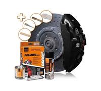 Foliatec Peinture pour étrier de frein 2164 Kit peinture + kit nettoyage Noir brillant