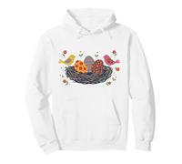 Folk Art Nid de Pâques Oeufs Oiseaux Floral Sweat à Capuche