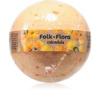 Folk & Flora Calendula boule de bain effervescente au souci officinal 130 g