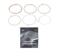 Folk Guitare Cordes Guitare Acoustique Cordes Ultra Mince Revêtement Phosphore Bronze Or Perles 6PCS Ensemble pour Joueurs de Guitare En Bois Clair Lumineux Ton Durabilité Longue
