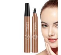 Folk Lough Eyebrow Crayon à sourcils - Étanche 4 Fork Tippe - Crayon à sourcils liquide, longue rouille - Les sourcils Fing City ne vous inquiétez pas de vous sentir mal