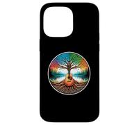 Folk Music in Nature by A Lake Guitare Acoustique Hippie Coque pour iPhone 14 Pro Max