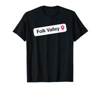 Folk Valley Meme Emplacement Pin Destination de Voyage T-Shirt