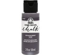 FolkArt Assortiment de peinture à la craie acrylique pour décoration d'intérieur, 59,1 ml, facile à appliquer, loisirs créatifs, fournitures d'art avec une finition ultra mate, noir