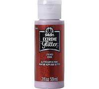 Folkart Extreme Glitter Peinture Acrylique (56,7 Gram), Red, 2 Ounce