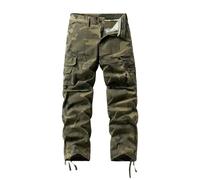 FOLKFOLD Pantalon cargo décontracté pour homme style vintage style japonais, kaki, M