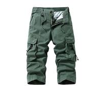 FOLKFOLD Short d'été à huit points pour homme, 3015 Army-en8, 52