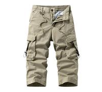 FOLKFOLD Short d'été à huit points pour homme, 3015 Kaki, 42