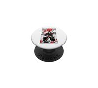 Folklore Japonais Samouraï Lune Rouge PopSockets PopGrip Adhésif