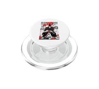 Folklore Japonais Samouraï Lune Rouge PopSockets PopGrip pour MagSafe