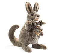 Folkmanis Känguru mit Baby/Kangaroo with Joey 3178 Kangourou avec bébé/Kangourou avec Joey