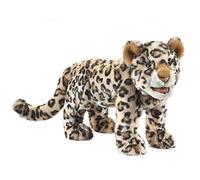 Folkmanis Marionnette Léopard Cub, beige, marron, brun clair, noir, blanc