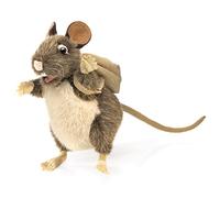 Peluche marionnette Rat avec sac à dos - Folkmanis