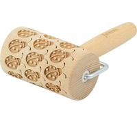 Folkroll rouleau à pâte coccinelle, mini, 9.5 cm, rouleau à pâtisserie, rouleau à gaufrer, modèle, motif, rouleau, bois de hêtre, 330784