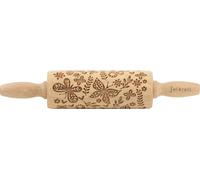 Folkroll rouleau à pâte papillons, junior, 23 cm, rouleau à pâtisserie, rouleau à gaufrer, modèle, motif, rouleau, bois de hêtre, 330562