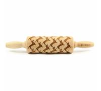 Folkroll rouleau à pâtisserie Dackel Sonderedition, junior, 23 cm, rouleau à pâtisserie, rouleau à gaufrer, motif, rouleau, bois de hêtre, 335338