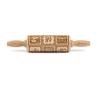 Folkroll Teigrolle Love Message, junior, 23 cm, Nudelholz, Prägerolle, Muster, Motiv, Rolle, Buchenholz, 334089