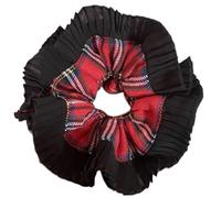 Folles élégantes pour les femmes Grand bandeau Cheveux élastiques Style français Croustillant Cheveux Bobbles Support de queue de cheval