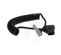 Follow Focus Câble d'alimentation spiralé pour moteur P-Tap D-Tap à angle droit 6 broches pour DJI Ronin S et Ronin-M (RA et enroulé)