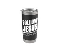 Follow Jesus No Matter What - Christian Faith Gospel Gobelet isotherme en acier inoxydable double paroi