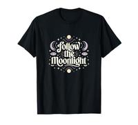 Follow The Moonlight - Boho Cosmic Harmony T-Shirt
