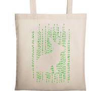 Follow The White Rabbit Sac fourre-tout en coton écologique naturel Beige