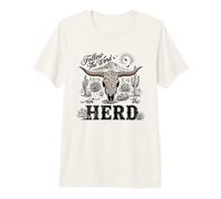 Follow The Word Not The Herd Christian Bible Verse Cow Skull T-Shirt Haut de Gamme
