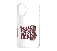 Follow The Word Not The Herd Christian Bible Verse Scripture Coque pour iPhone 17
