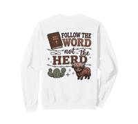 Follow The Word Not The Herd Christian Bible Verse Scripture Sweatshirt