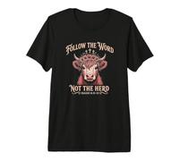 Follow The Word Not The Herd Christian Bible Verse Scripture T-Shirt Haut de Gamme