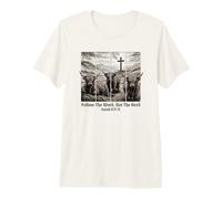 Follow The Word Not The Herd Christian Bible Verse Scripture T-Shirt Haut de Gamme