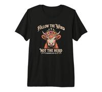 Follow The Word Not The Herd Christian Bible Verse Scripture T-Shirt Haut de Gamme