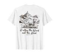 Follow The Word Not The Herd Christian Bible Verse Sheep T-Shirt