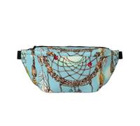 Follow Your Dream Dreamcatcher Sac banane pour homme et femme, sac à bandoulière pour l'extérieur, le sport, la randonnée, les voyages, multicolore, Taille unique, Sac à dos de